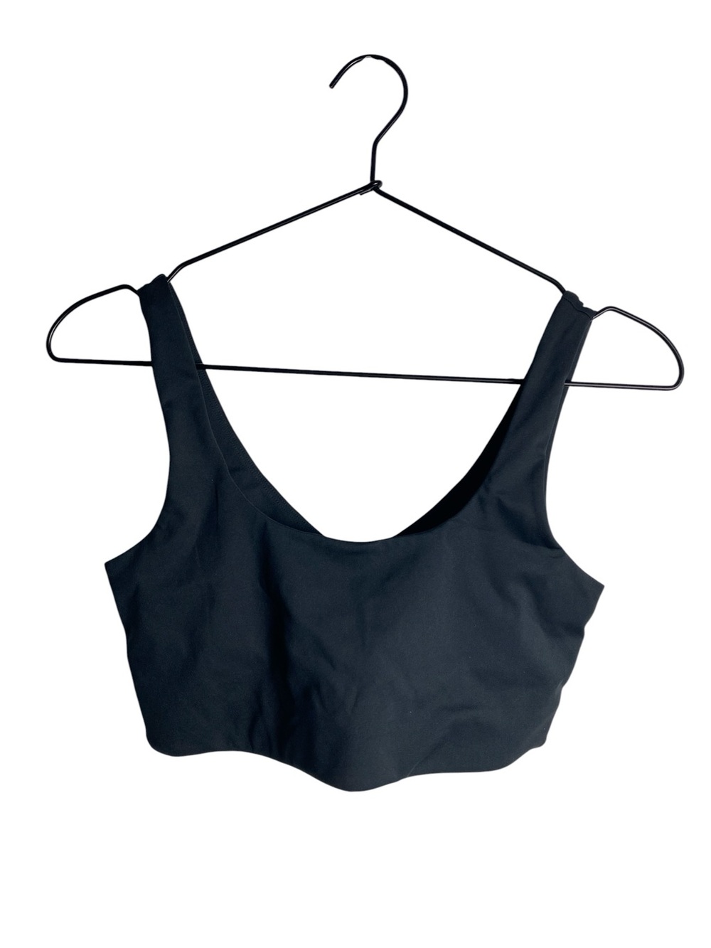 Girlfriend Collective Black Scoop Neck Sports Bra